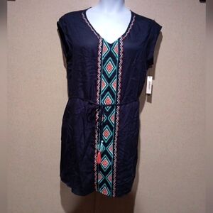 Ariat Navy Garment with Geometric Design Size L New